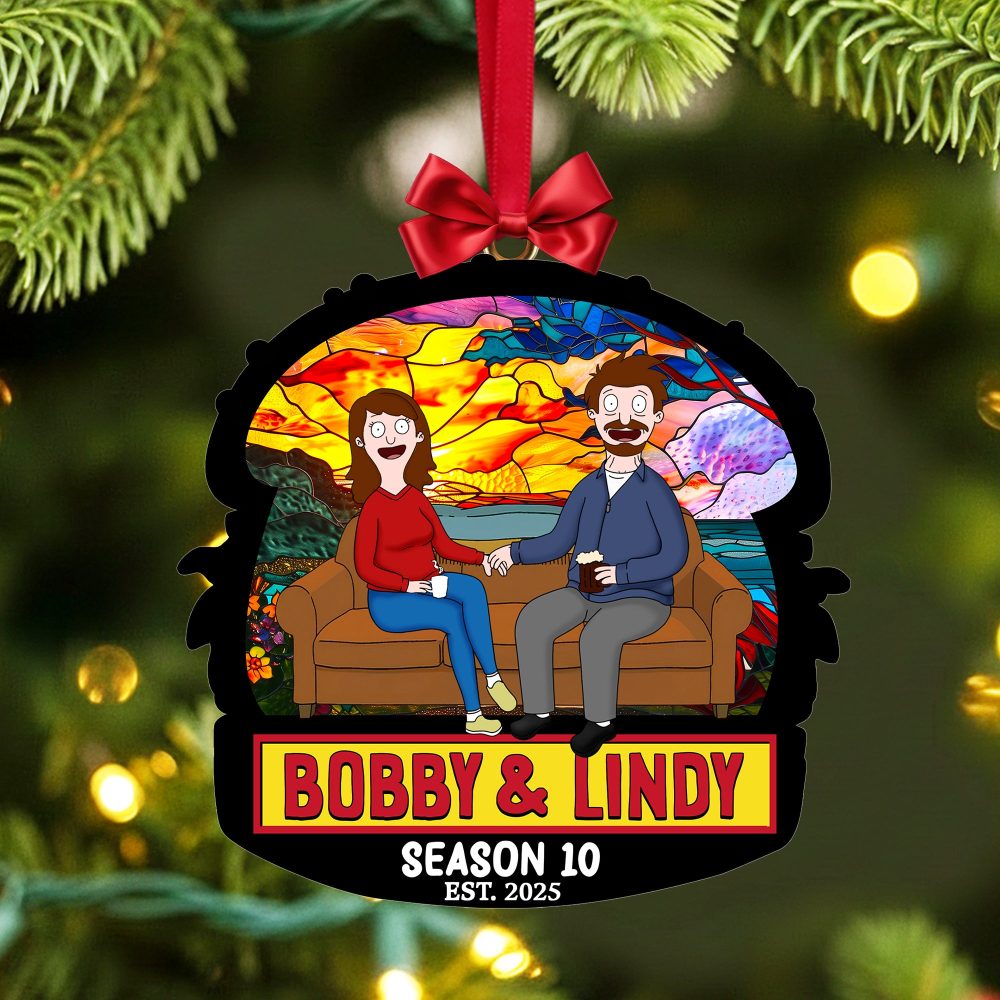 Quirky Cartoon Couple Ornament - Personalized Gifts For Couples 02Ohlu091025Pa - Image 5