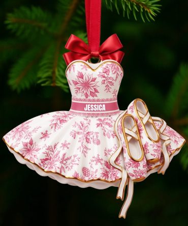 “Dance To The Rhythm Of Joy” - Blooming Ballet Dress Ornament - Personalized Gift For Ballerinas