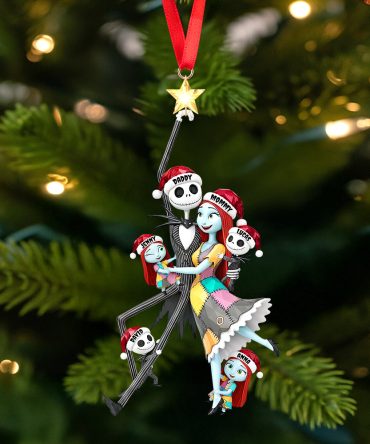 “Celebrate Family In Spooky Style” - Personalized Spooky Playful Family Tree Ornament