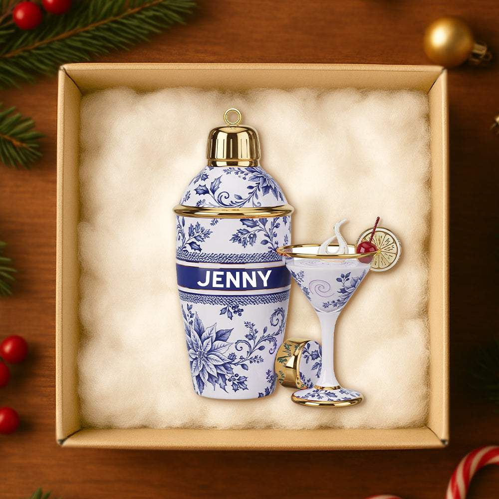 Cheers To Memories – Personalized Christmas Ornament For Bartenders - Image 3