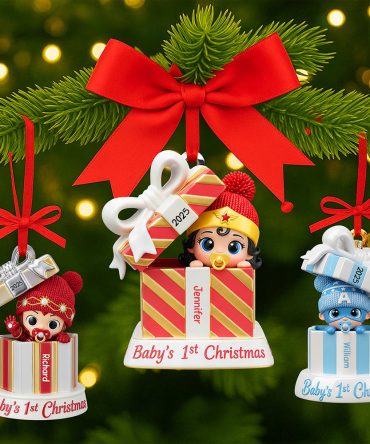 Capture The Magic Of Baby'S First Christmas - Personalized Christmas Ornament For Kids