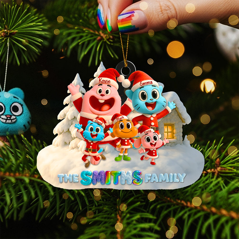 Celebrate Family Togetherness With Our Personalized Christmas Ornament - Cute Family Christmas Ornament, Custom Gift For Family And Friends