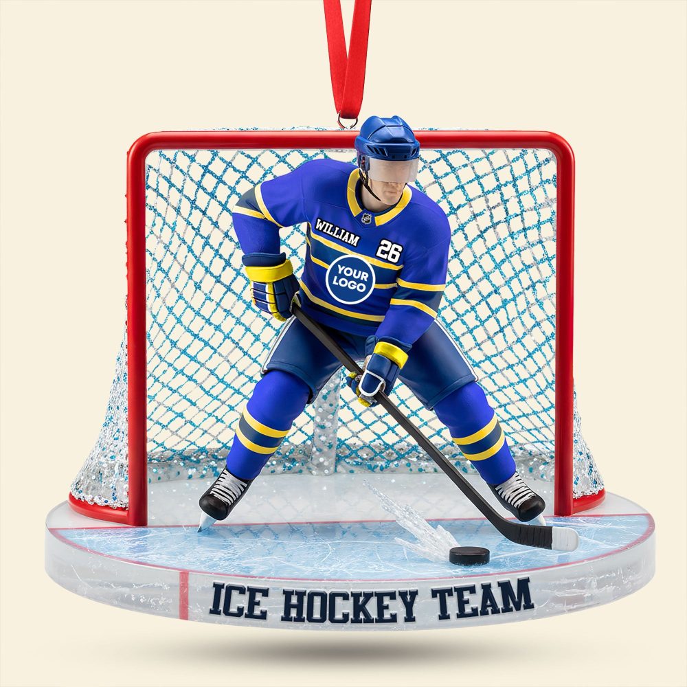 Scoring Memories With Every Shot - Personalized Ice Game Ornament - Custom Gift For Sports Enthusiasts - Image 2