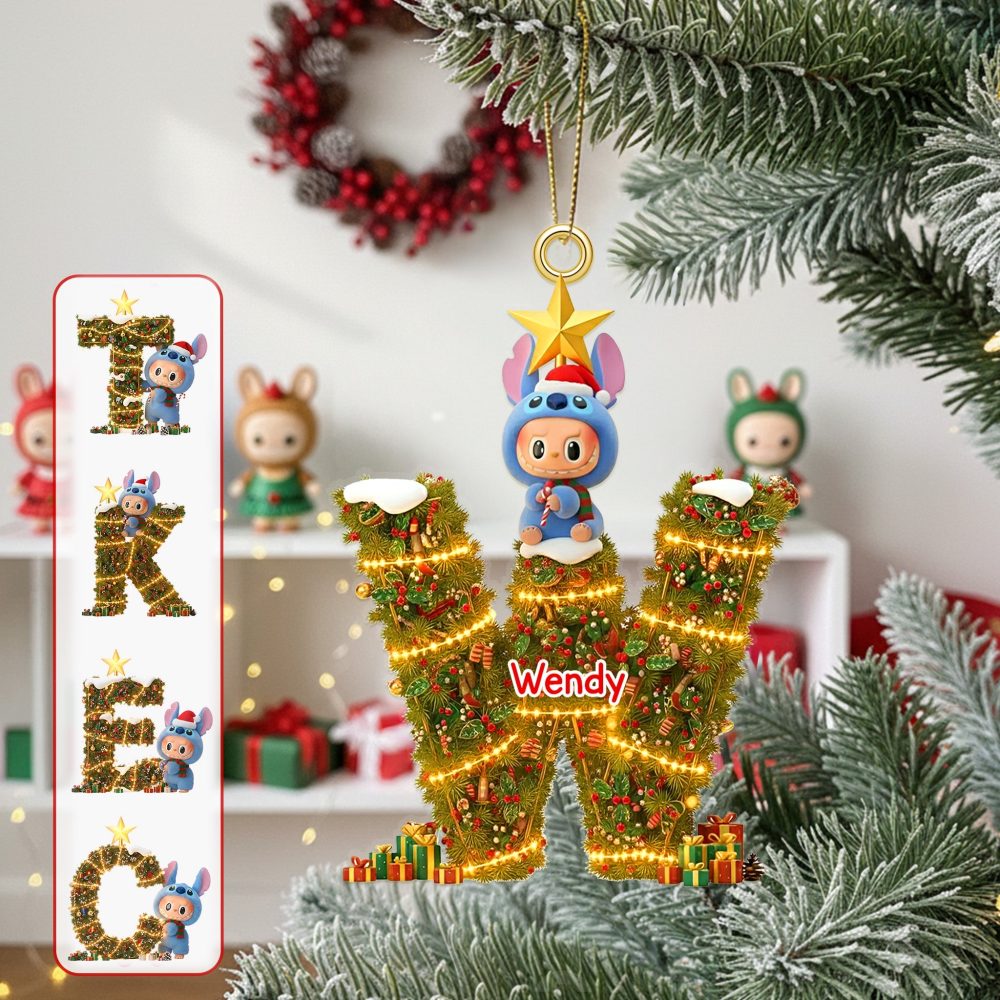 Celebrate Christmas With Amanda - Personalized Acrylic Ornament - Image 2