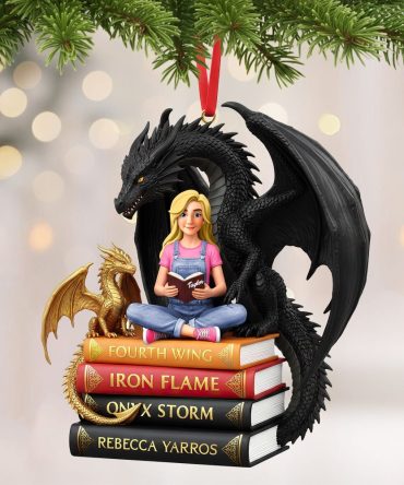 Celebrate The Magic Of Reading - Personalized Book Lovers Christmas Ornament - Perfect Gift For Bookworms, Readers, And Fantasy Lovers