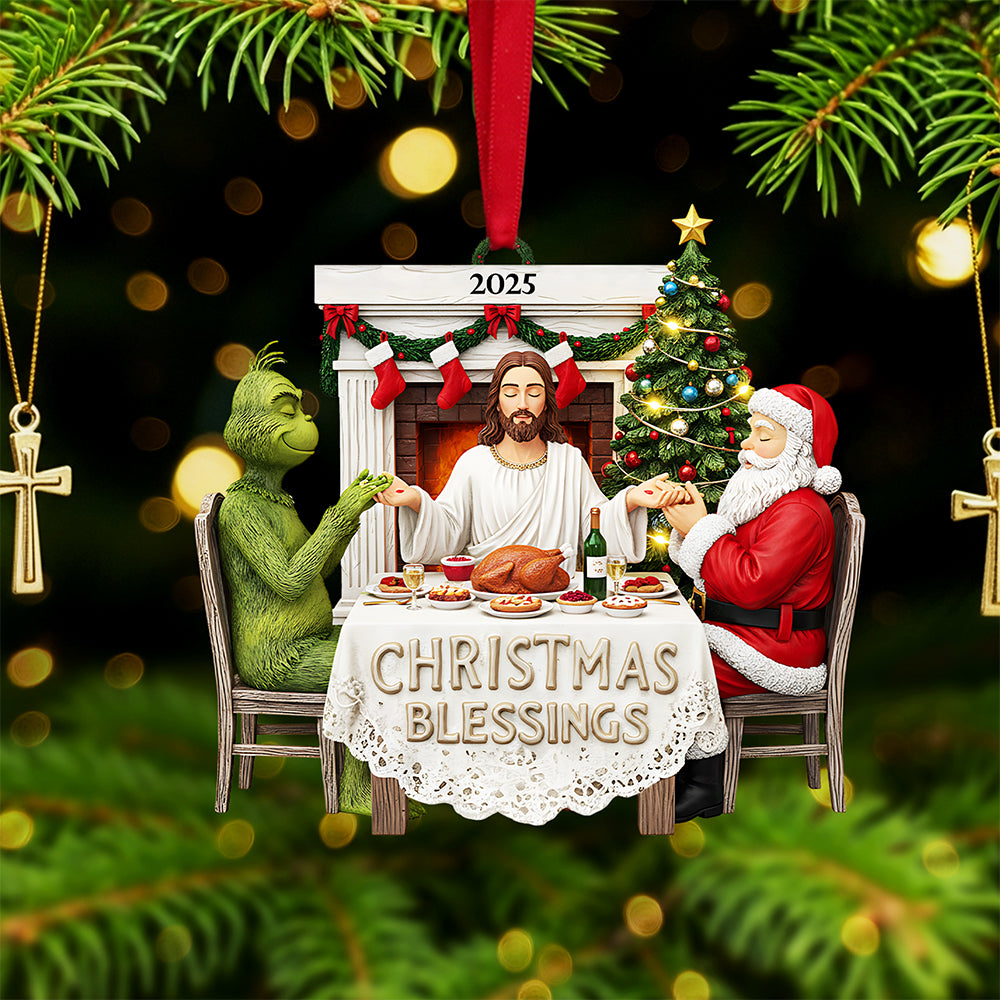 Christmas Blessings - Personalized Gifts For Christians - Unique Christmas Ornament