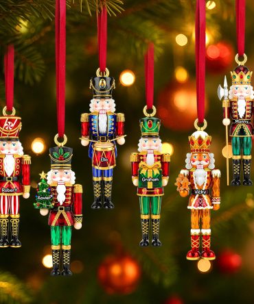 Celebrate The Joy Of Christmas With Personalized Nutcracker Ornaments - Custom Shape Acrylic Ornament - Gift For Friends, Family, Kids, Colleagues