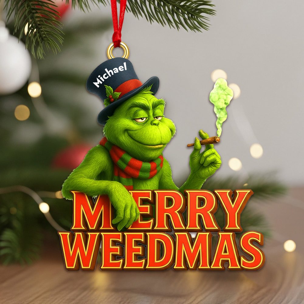 “Spread Joy With A Personal Touch” - Green Goblin Acrylic Ornament - Personalized Gift For All - Image 2