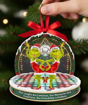 Dancing Besties Christmas Ornament - A Perfect Personalized Gift For Friends