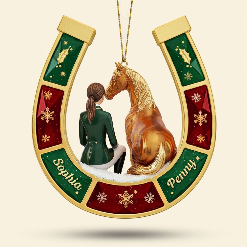Cherish The Bond - Horse-Loving Girl Ornament - Personalized Gift For Horse Lovers - Image 4