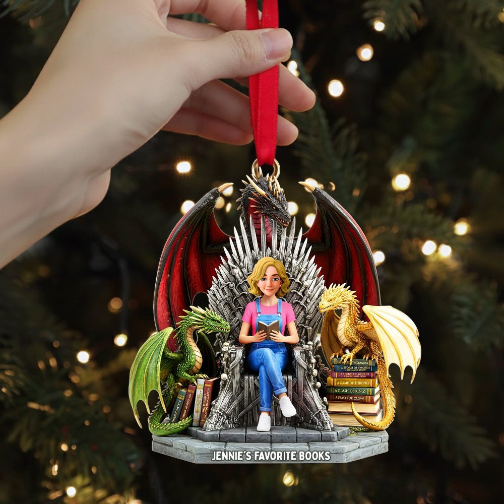 “For Every Book Lover: A Custom Holiday Keepsake” - Personalized Acrylic Christmas Ornament - Unique Gift For Book Enthusiasts, Friends, And Family - Image 5