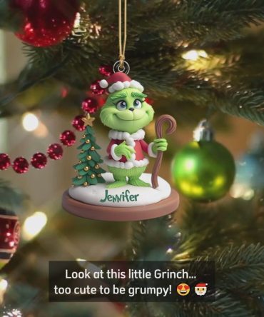 Grinch Merry Grinchmas - Personalized Stole Christmas Custom Shaped Ornament