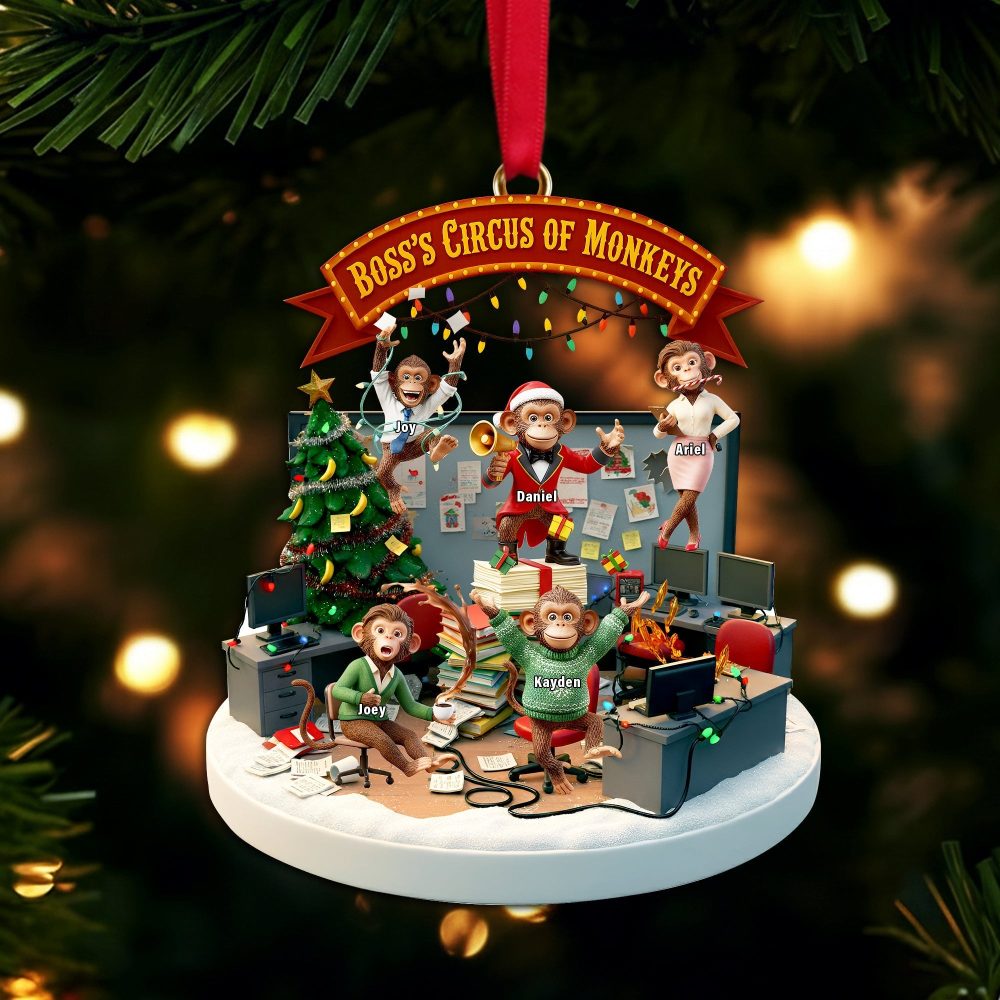 Bring Joy And Laughter With Our Funny Boss'S Circus Ornament - Personalized Gift For Fun Office Workers - Image 4