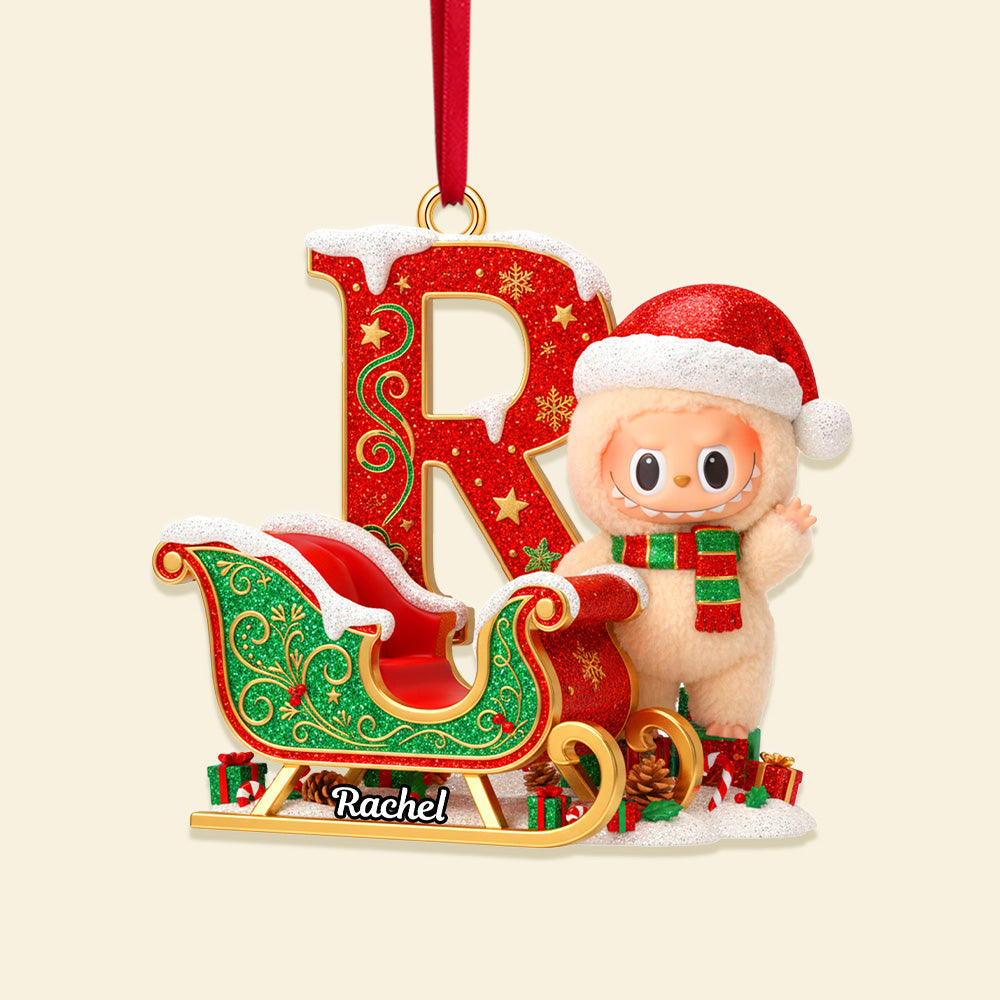 Celebrate Christmas With Personalized Joy! - Alphabet Christmas Ornament, Custom Gift For Loved Ones - Image 3