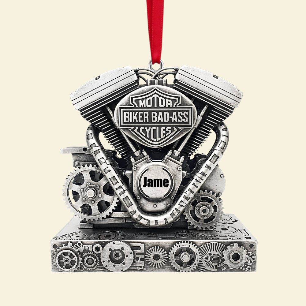 Celebrate Your Biker Spirit - Personalized Strong Motorcycle Engine Ornament - Perfect Gift For Bikers - Image 5