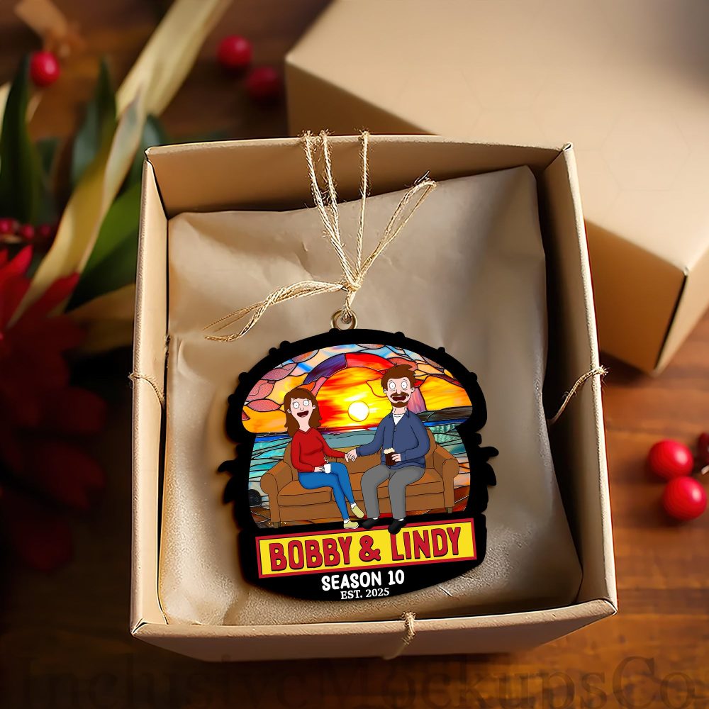 Quirky Cartoon Couple Ornament - Personalized Gifts For Couples 02Ohlu091025Pa - Image 2