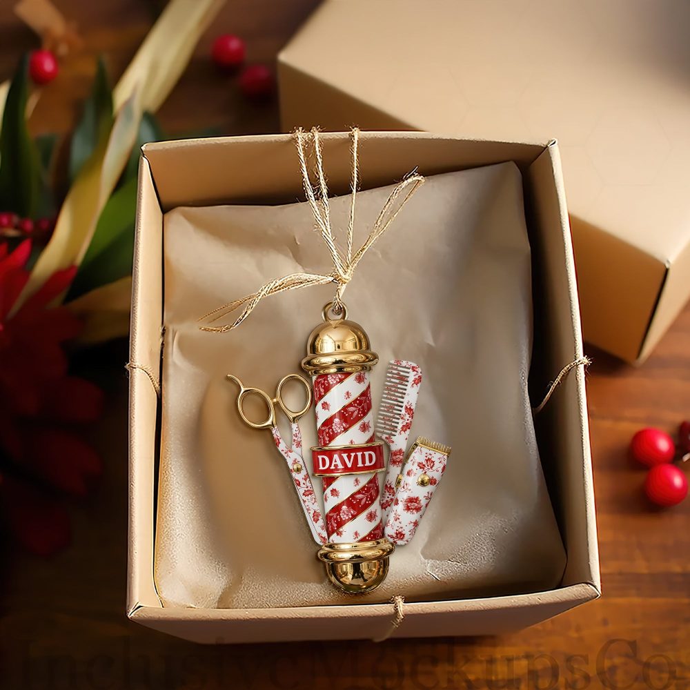 Barber'S Essentials Ornament - Personalized Gifts For Barber 01Pglu111025 - Image 4