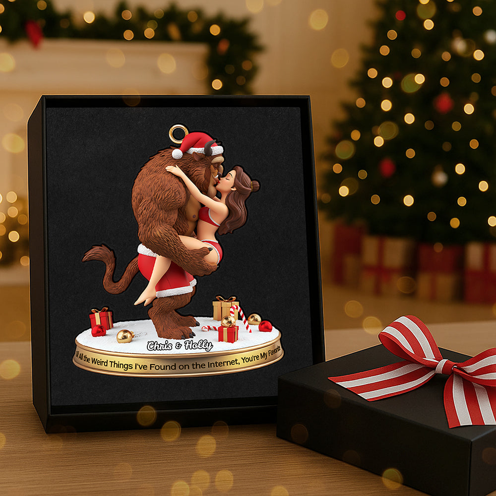 “You’Re My Favorite!” – Christmas Romance Couple Ornament , Personalized Gift For Couples - Image 3