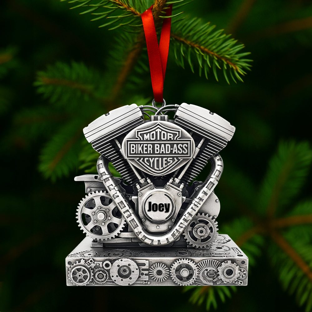 Celebrate Your Biker Spirit - Personalized Strong Motorcycle Engine Ornament - Perfect Gift For Bikers - Image 4