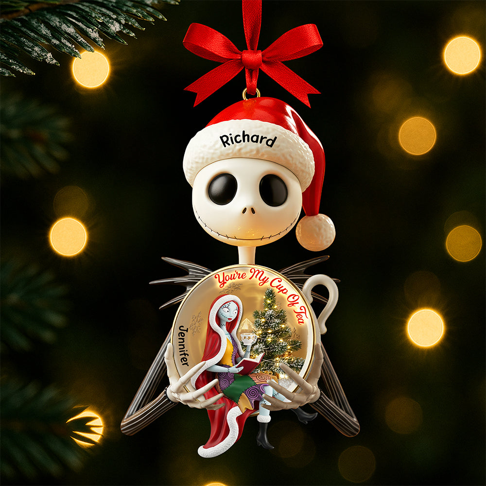 You'Re My Cup Of Tea – Spooky Love Christmas Ornament - Personalized Gift For Couples