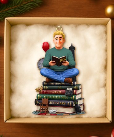 “Books Are A Uniquely Portable Magic” – Personalized Gift For Book Lovers - Custom Christmas Ornament