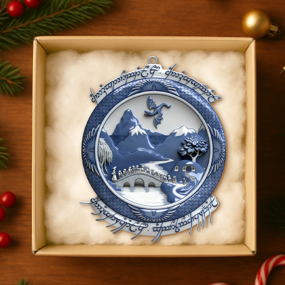 Blue Fantasy Ornament - Personalized Gift For Movie Fans - Image 2