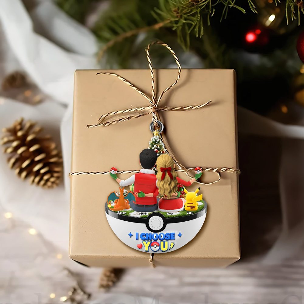 I Choose You Ornament - Personalized Gift For Couples - Image 4