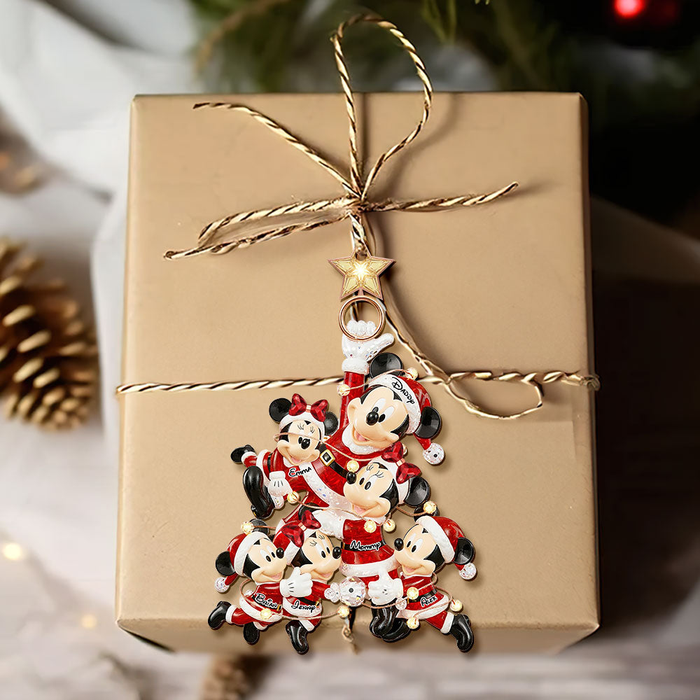 Celebrate Family Togetherness: Playful Family Tree Ornament - Personalized Christmas Gifts - Image 2