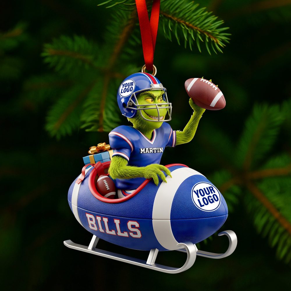 “Score Big This Holiday!” - Personalized Holiday Touchdown Ornament - Custom Gift For Sports Lovers - Image 3