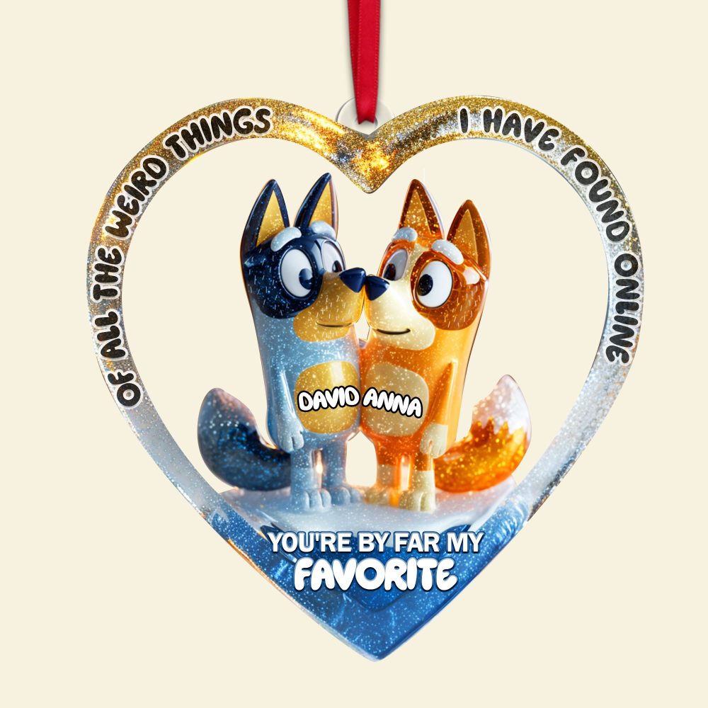 You'Re By Far My Favorite Ornament - Personalized Christmas Gift For Couples - Image 4