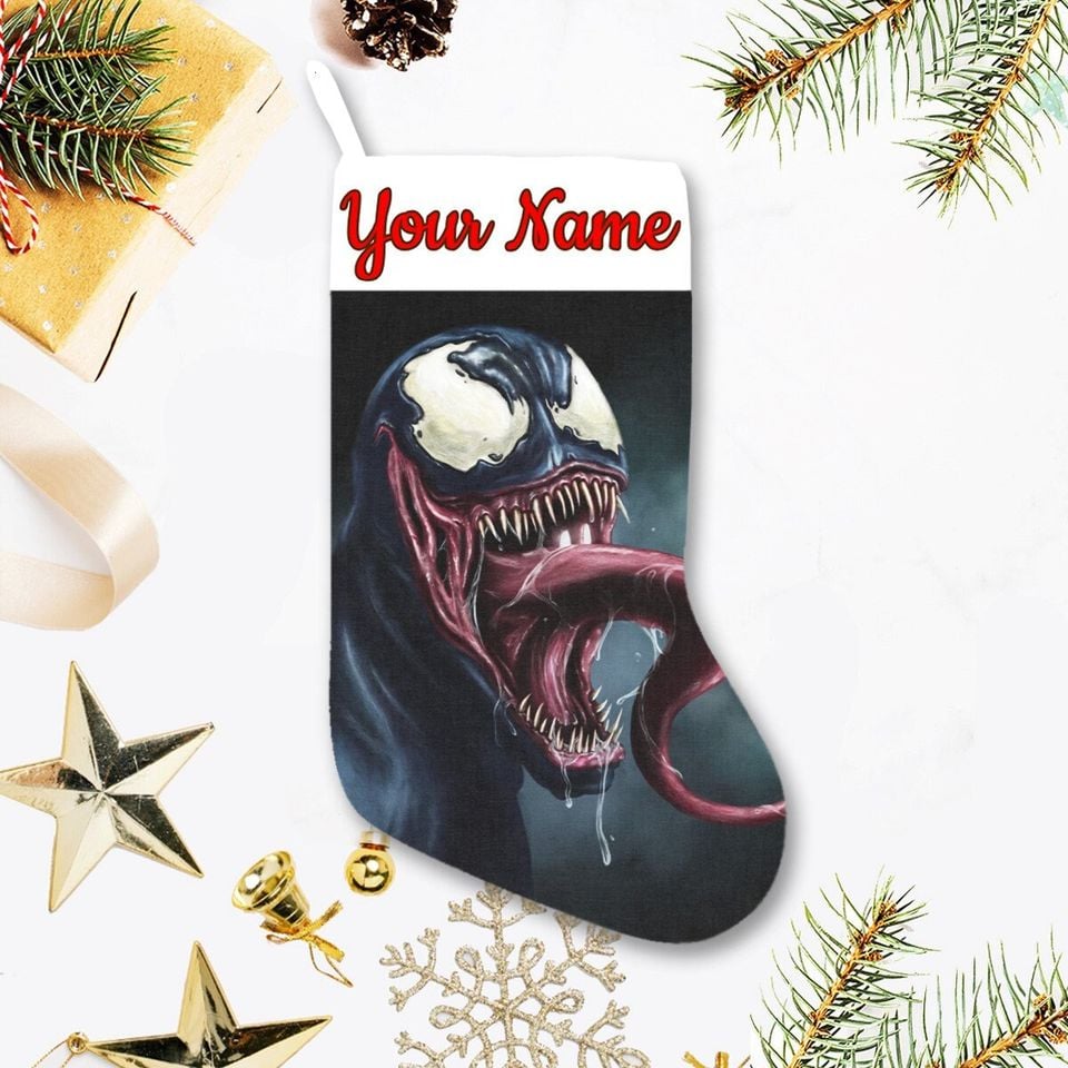 Customizable Villain Holiday Stocking – Personalized Christmas Decor Gift