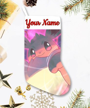 Customizable Cute Cartoon Christmas Stocking - Add Your Name For A Personalized Holiday Gift!