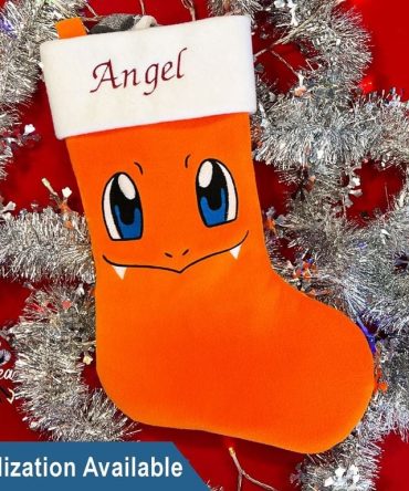 Personalized Orange Character Stocking - Perfect Holiday Gift For Fans!