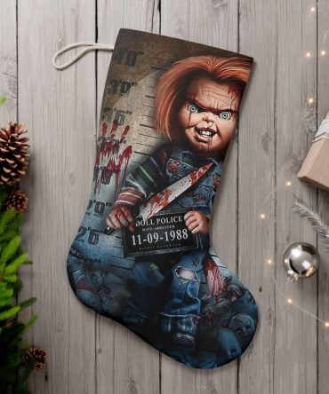 Spooky Chucky Christmas Stocking – Horror Gift For Movie Fans