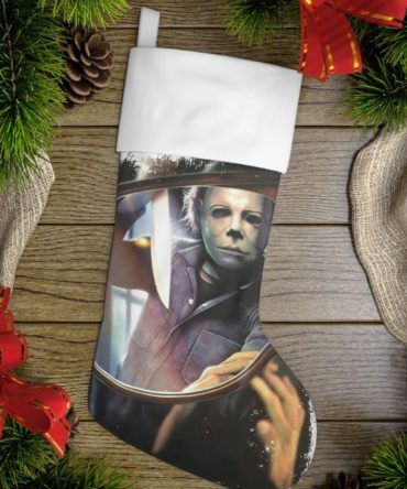 Spooky Christmas Stocking - Horror Movie Themed Holiday Decor Gift