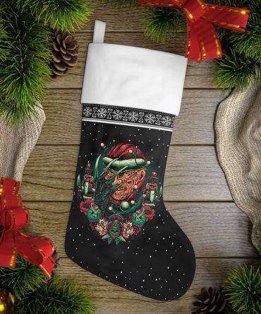 Unique Gothic Christmas Stocking – Festive & Spooky Holiday Decor Gift
