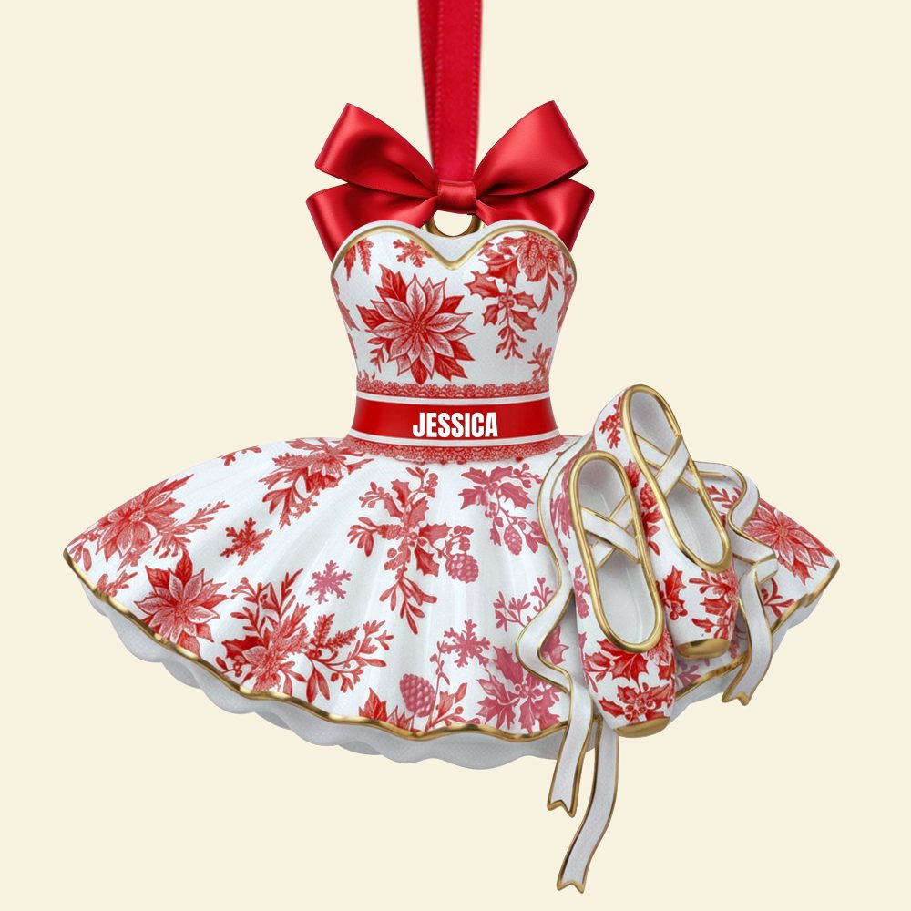 “Dance To The Rhythm Of Joy” - Blooming Ballet Dress Ornament - Personalized Gift For Ballerinas - Image 5