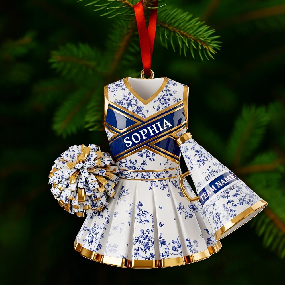 Personalized Cheerleader Christmas Ornament - A Festive Gift For Cheerleading Fans - Image 3