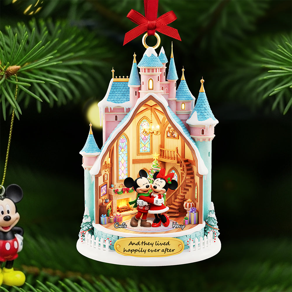 And They Lived Happily Ever After - Personalized Christmas Ornament For Couples - Image 2