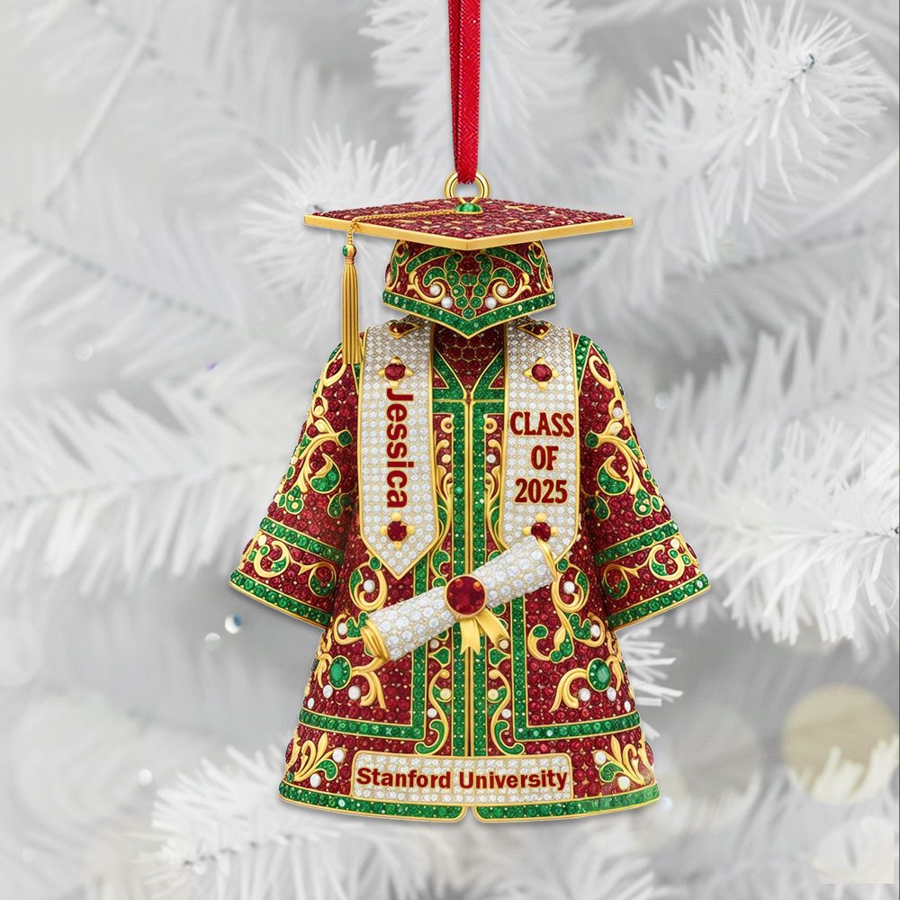 Celebrate Your Achievements: Personalized Grad Ornament - Custom Gift For Graduates And Loved Ones - Image 2