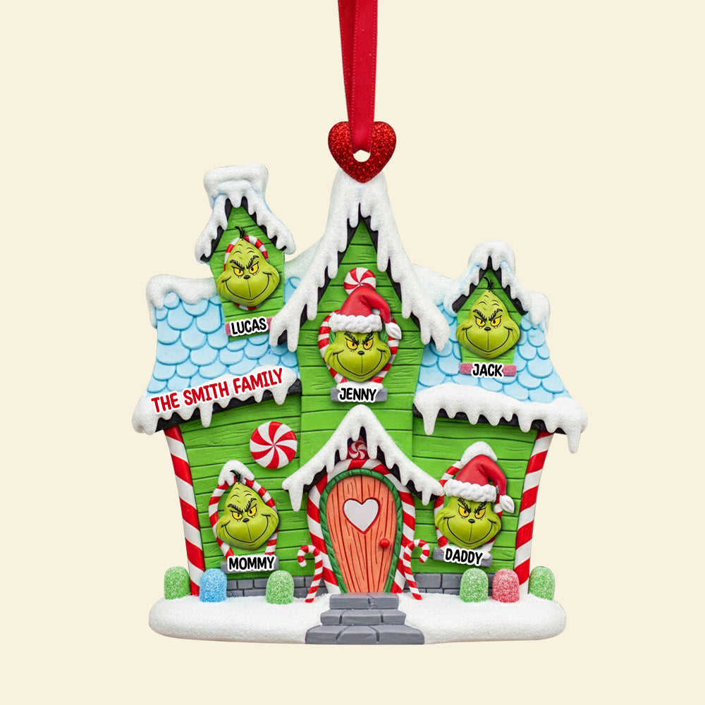 Celebrate Family Joy With Our Grinch-Inspired Christmas Ornament - Personalized Gift For Loved Ones - Image 4