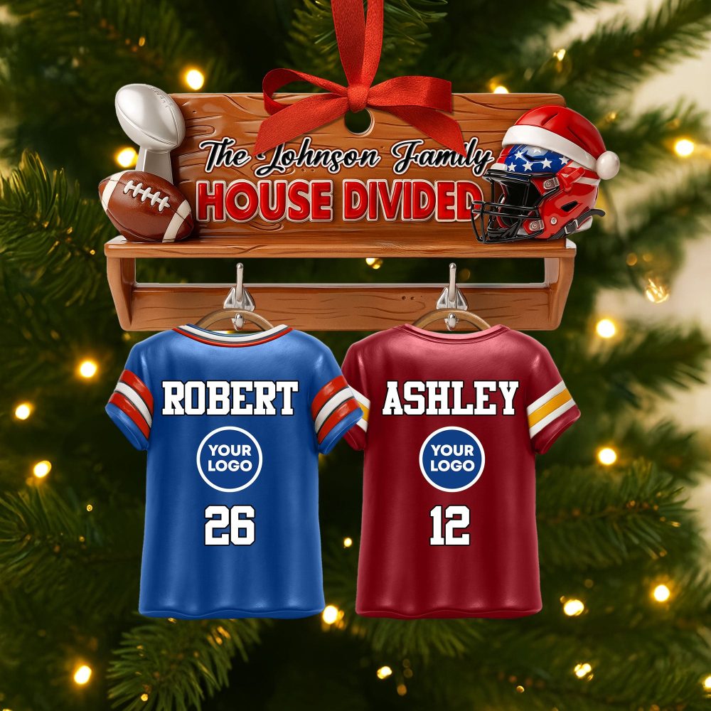 House Divided Family Ornament - A Personalized Touch For Family Unity - Image 2