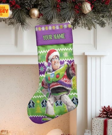 Personalized Buzz Lightyear Christmas Stocking - Festive Holiday Decor Gift
