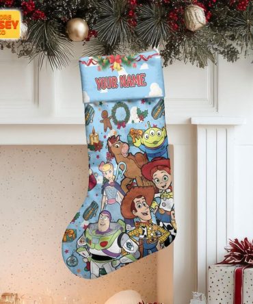 Personalized Toy Story Christmas Stocking - Custom Name Holiday Decor Gift