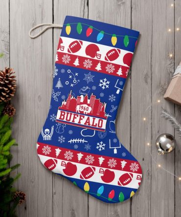 Buffalo-Themed Christmas Stocking – Festive Holiday Decor & Gift Idea