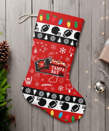 Festive Tampa Bay Football Christmas Stocking - Perfect Holiday Gift For Fans!