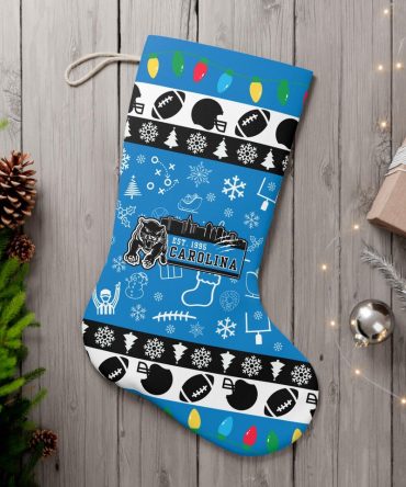 Festive Carolina Panthers Christmas Stocking - Perfect Nfl Holiday Decor Gift