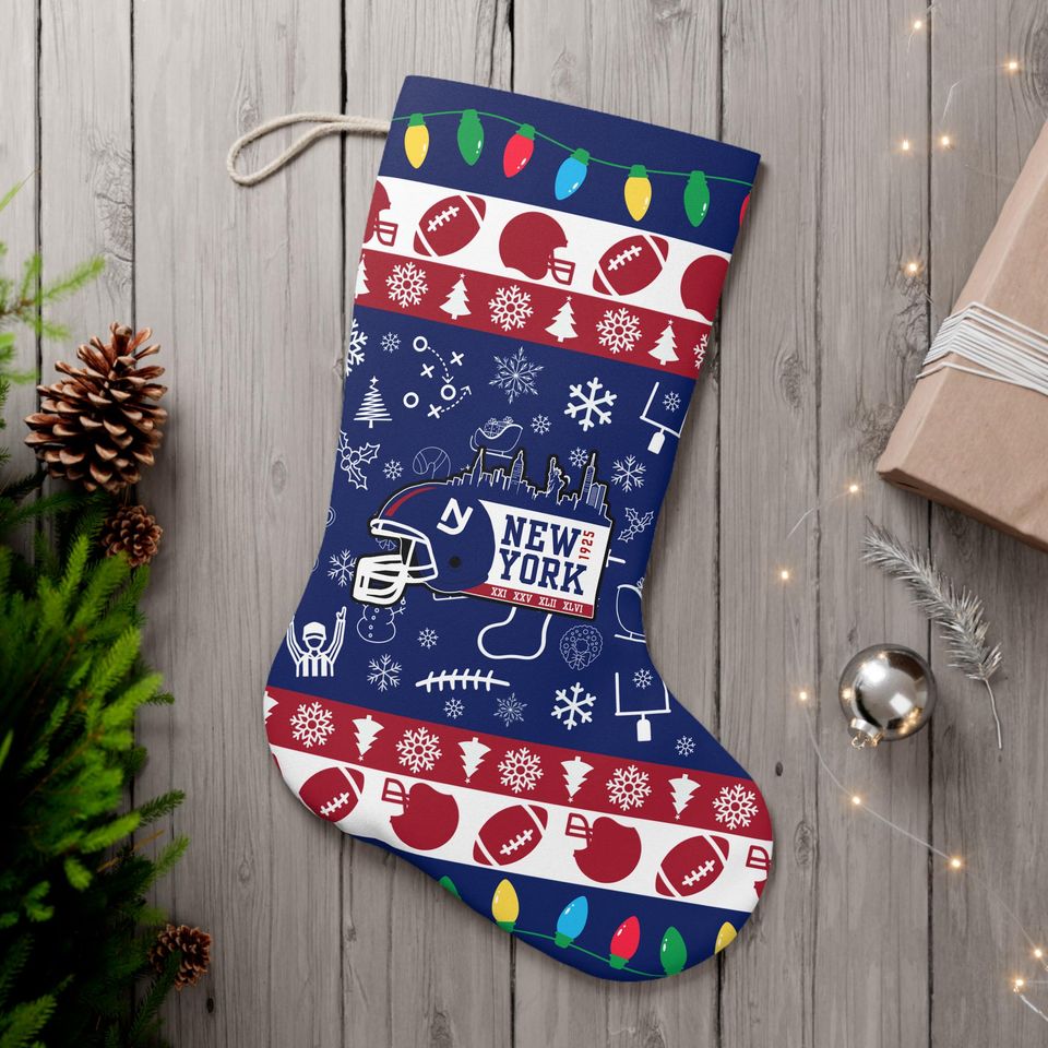Festive New York Giants Christmas Stocking – Perfect Holiday Decor & Gift