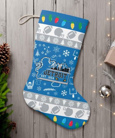 Detroit Lions Christmas Stocking - Festive Nfl Holiday Decor Gift 2023