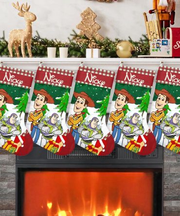 Personalized Toy Story Christmas Stockings - Festive Fireplace Decor For Kids